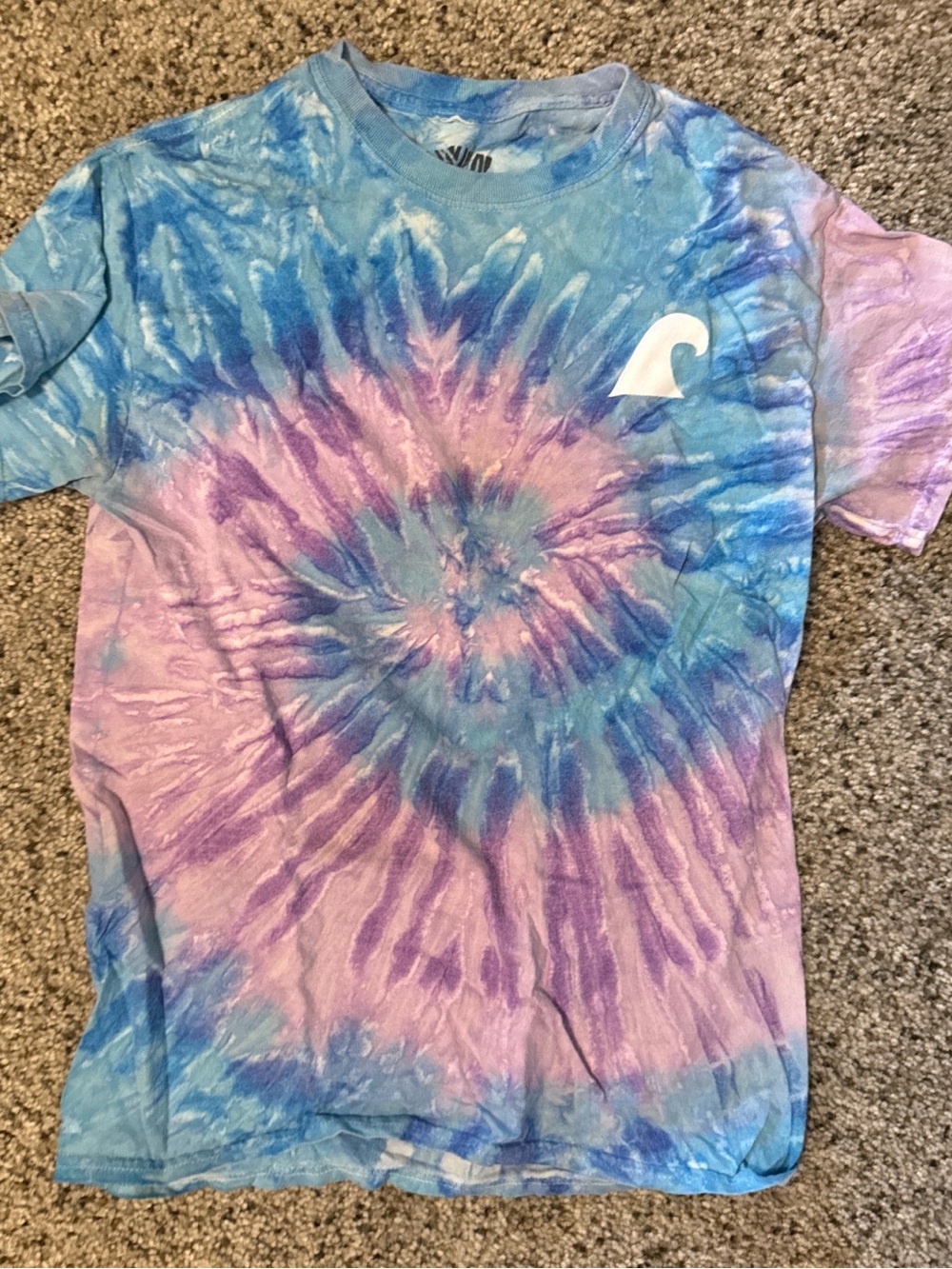 Serengetee Tie-Dye Tee in Blue & Purple